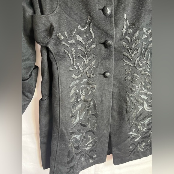 Embroidered Victorian Gothic Military Frock Coat Steampunk Bespoke M - Picture 3 of 16